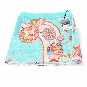 RLX Ralph Lauren Aqua Pink "Tassel Ace Skort" Size Medium New Old Stock